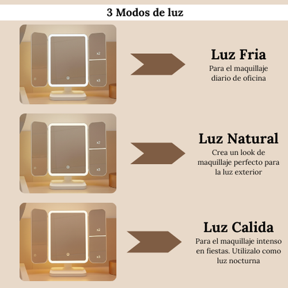 Espejo De Maquillaje Triple ™